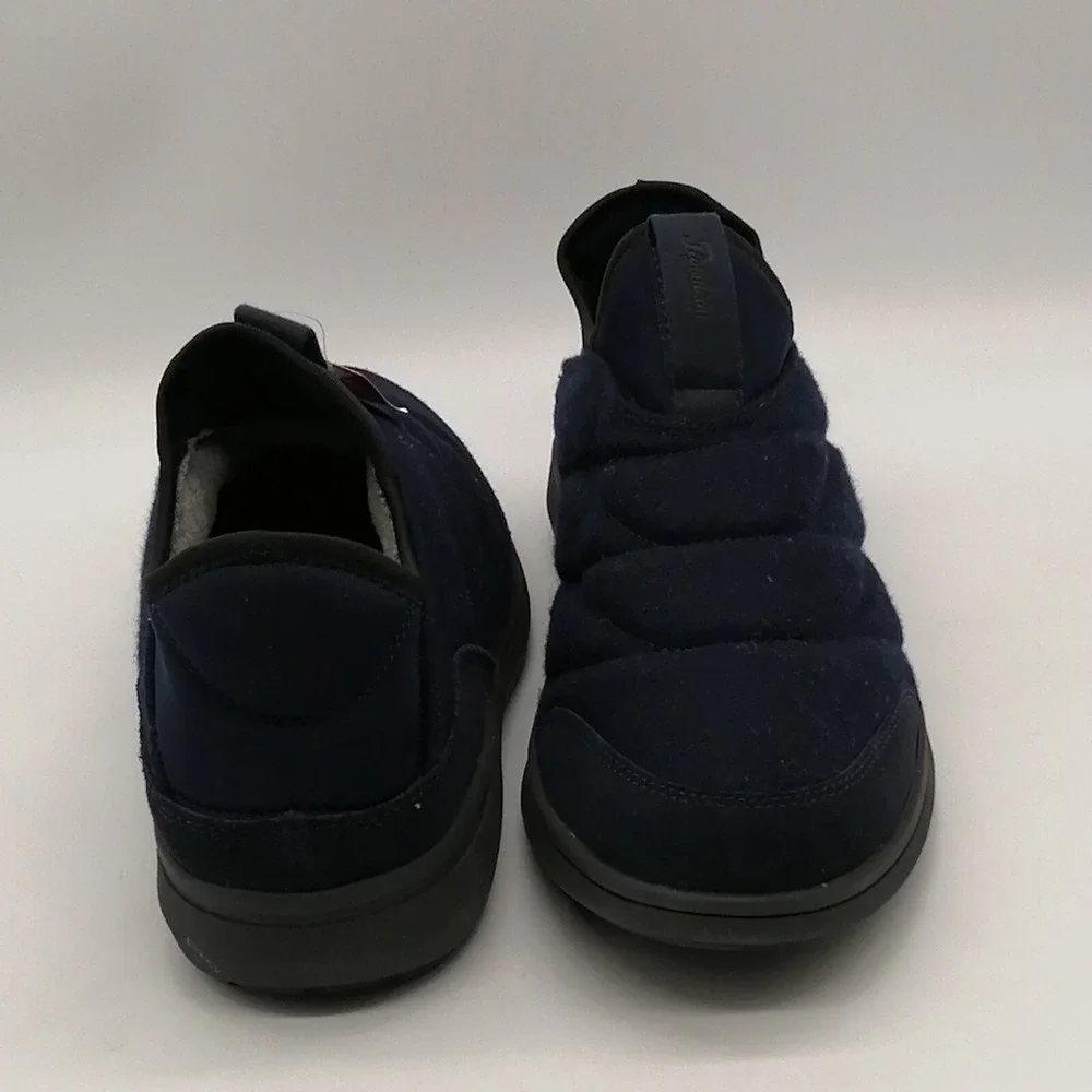 Florsheim Shoes Mens Sneaker Navy Blue Quilted Low Wedge Heel Round Toe 11.5
